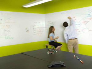 tableau blanc mural pour entreprise