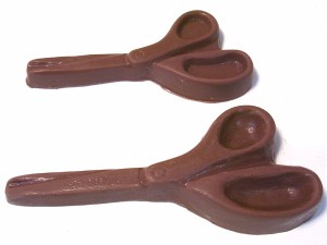 chocolate scissors lrg