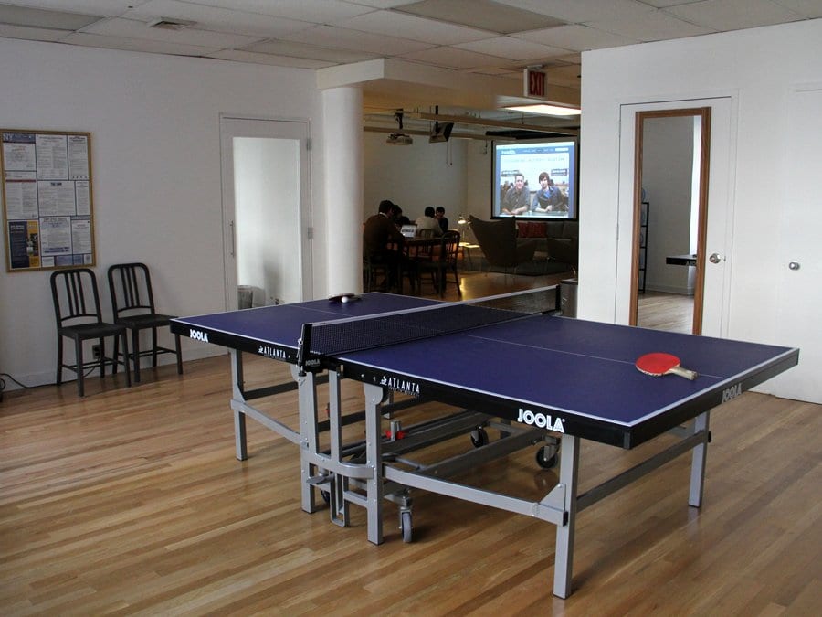 Table de ping-pong dans la start-up Tumblr ping pong à Tumblr