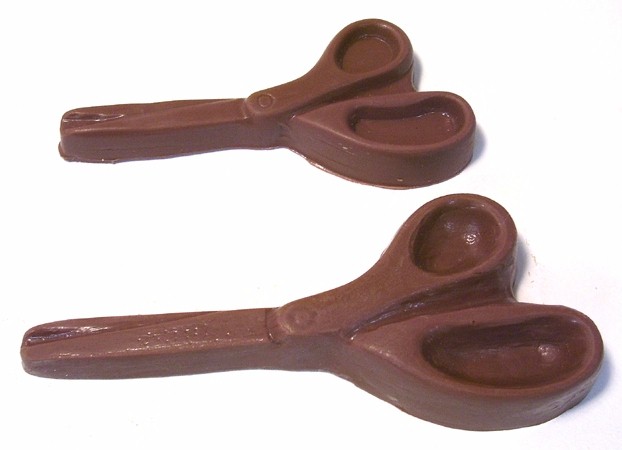 chocolate scissors lrg